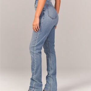 abercrombie and fitch 90s straight ultra high rise curve love